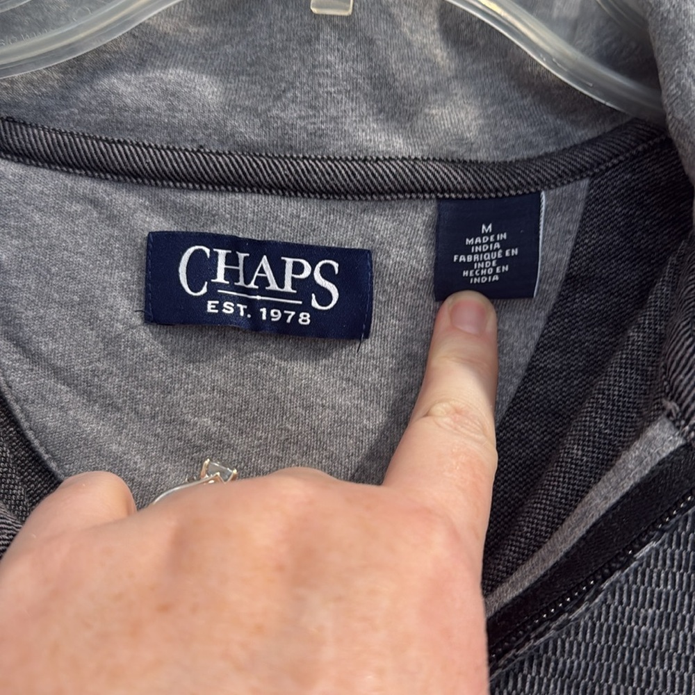 Chaps Ralph Lauren 1/4 zip - Picture 3 of 4